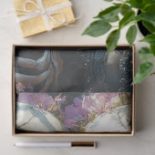 Decoupage Victoriaans Skeleton Wedding in Roze Tissuepapier (Geschenk)