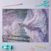 Decoupage Victoriaans Southern Lady Parasol Lila Tissuepapier (Craft)