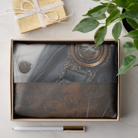 Decoupage Victoriaans Valentijn Dashing Cat Tissuepapier (Geschenk)