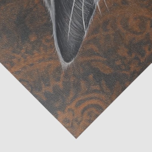 Decoupage Victoriaans Valentijn Dashing Cat Tissuepapier (Detail)