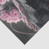 Decoupage Victoriaanse Gotische Skelet Tissuepapier (Detail)