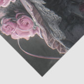 Decoupage Victorian Gothic Skeleton Tissuepapier (Detail)