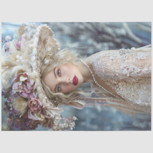 Decoupage Vintage 1920 Belle of the Derby Tissuepapier (Voorkant)