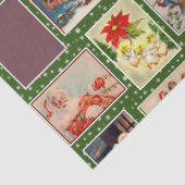 Decoupage Vintage Christmas Briefkaart Tissuepapier (Detail)