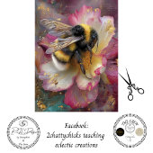 Decoupage Vintage Hommel Bloem Meubelkunst Tissuepapier