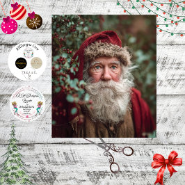 Decoupage Vintage Kerstman Kerstscène Tissuepapier