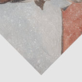 Decoupage Vintage Poster Kerstman & Paard Tissuepapier (Detail)