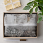 Decoupage Vintage Santa Scrapbooking 11x14 Canvas Tissuepapier (Geschenk)