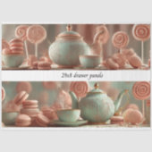 Decoupage Vintage Theepartij Meubelpanelen Tissuepapier (Voorkant)