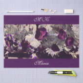  Decoupage Violet Flowers Custom artwork Tissuepapier (Craft)