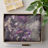  Decoupage Violet Flowers Custom artwork Tissuepapier (Geschenk)