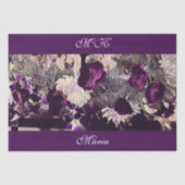  Decoupage Violet Flowers Custom artwork Tissuepapier (Voorkant)