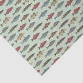 Decoupage Vis Gevist Groen Verjaardagsfeest Tissuepapier (Detail)