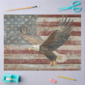 Decoupage Vlag Distress Achtergrond Adelaar in de  Tissuepapier (Craft)