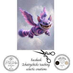 Découpage Vliegende Gestreepte Fantasie Katvleugel Tissuepapier