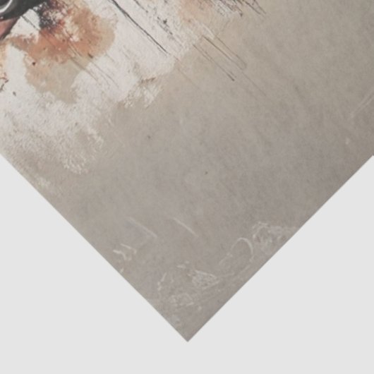 Decoupage  Vliegtuig Abstract Muurschildering Tissuepapier (Detail)