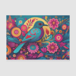 Decoupage-volkskunst vogelweefsel papier