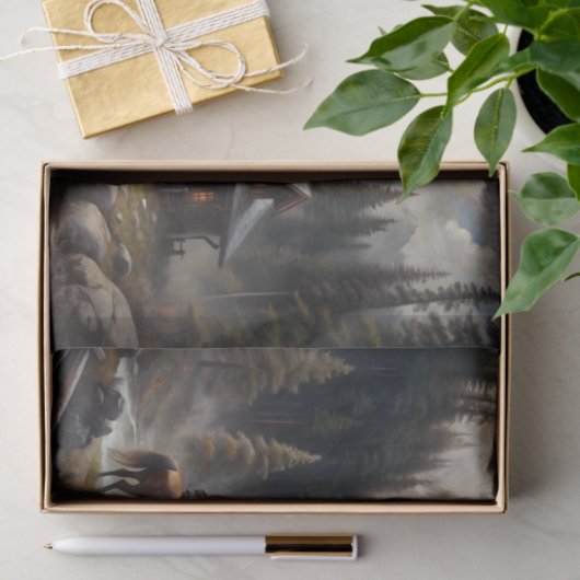 decoupage voor berghutten tissuepapier (Geschenk)