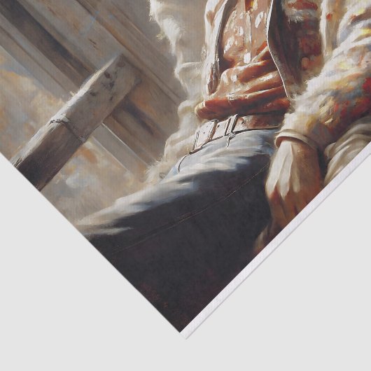 decoupage voor cowboyrust tissuepapier (Detail)