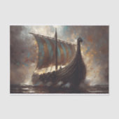 decoupage voor de drakenscheepvaart tissuepapier (Voorkant)