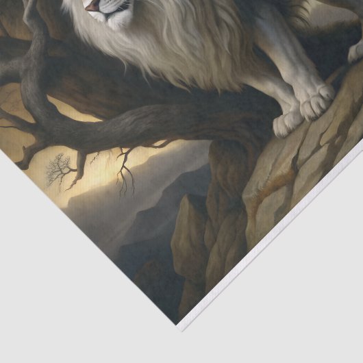 decoupage voor edele leeuw tissuepapier (Detail)