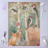 decoupage voor grote bosdieren tissuepapier (Craft)