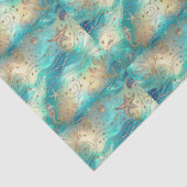 Decoupage voor grote oceaanlandingen voor schelpen tissuepapier (Detail)