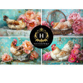 decoupage voor kippencollageen tissuepapier