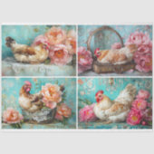 decoupage voor kippencollageen tissuepapier (Voorkant)