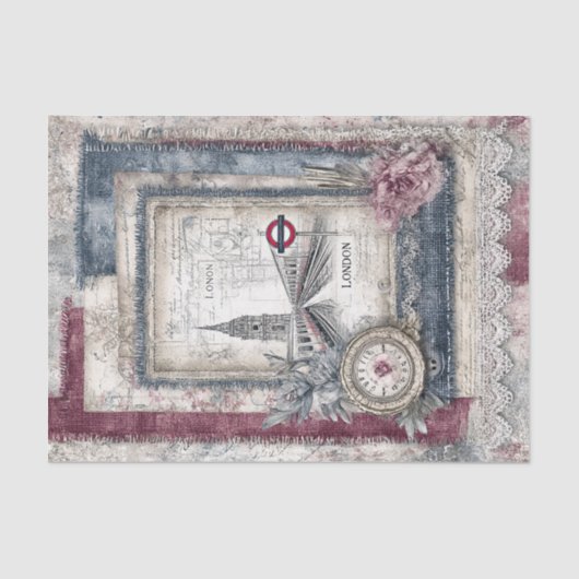 Decoupage voor London & Lace Tissuepapier (Voorkant)