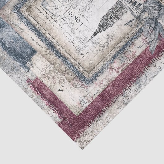 Decoupage voor London & Lace Tissuepapier (Detail)