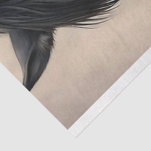 Decoupage voor paardenomhelzing tissuepapier (Detail)