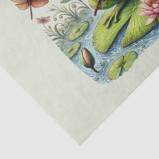 decoupage voor Schattigee kikkerliefhebbers Tissuepapier (Detail)