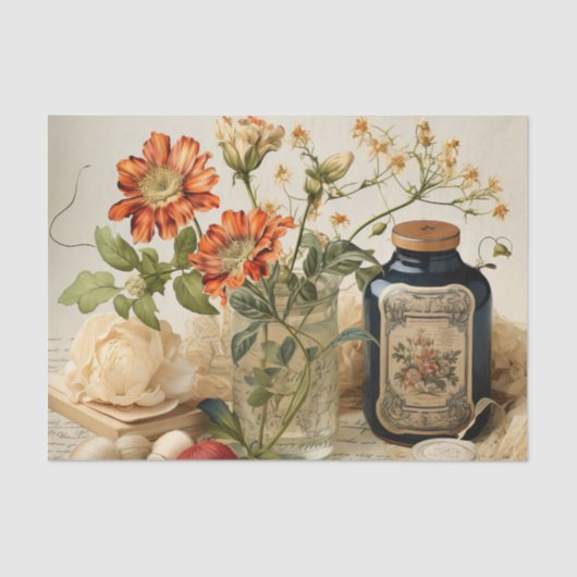 Decoupage voor Schattigee stillevens Tissuepapier (Voorkant)