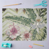Decoupage voor tropische bloemen tissuepapier (Craft)
