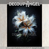 Decoupage voor White Lily Duo Tissuepapier
