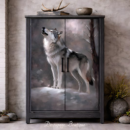 decoupage voor winterliedjes tissuepapier