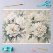 decoupage voor witte pioenen tissuepapier (Craft)