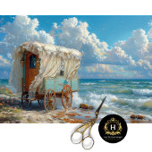 decoupage voor zigeunerkaravanen tissuepapier