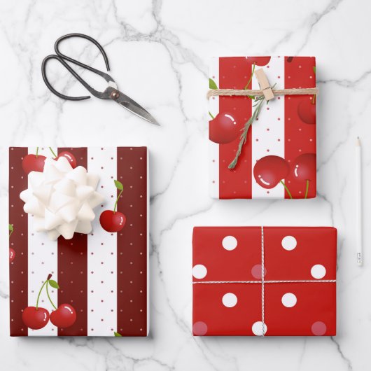 decoupage voor zoete kersen inpakpapier vel (Voorkant)