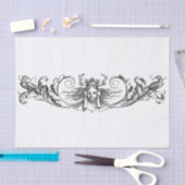 Decoupage voor zwart-wit kunstdecodesign tissuepapier (Craft)