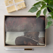 Decoupage Vrouw Gunslinger Rood  Jurk Tissuepapier (Geschenk)