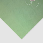 Decoupage Vrouw Met Ingewikkeld Bloemen Ontwerp Tissuepapier (Detail)