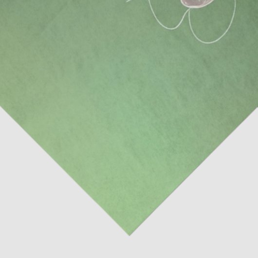 Decoupage Vrouw Met Ingewikkeld Bloemen Ontwerp Tissuepapier (Detail)