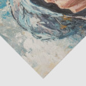 Decoupage Vrouw Sherriff Pistol wees op een overva Tissuepapier (Detail)