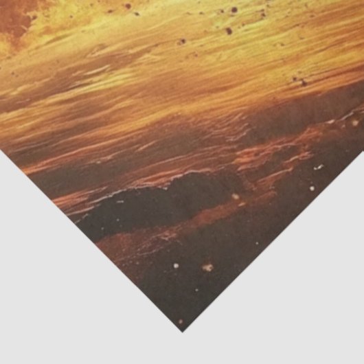 Decoupage Vurige Vlammen Chaotische Aarde Tissuepapier (Detail)