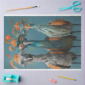 Decoupage Wackadoodle Bridge spelen vogels Tissuepapier (Craft)