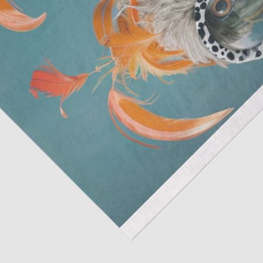 Decoupage Wackadoodle Bridge spelen vogels Tissuepapier (Detail)