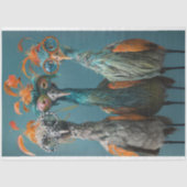 Decoupage Wackadoodle Bridge spelen vogels Tissuepapier (Voorkant)