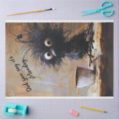 Decoupage Wackadoodle is het maandag Tuftoodle Bir Tissuepapier (Craft)